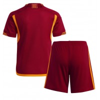 Dětský fotbalový dres AS Roma 2023-24 Domácí Krátký Rukáv (+ trenýrky)